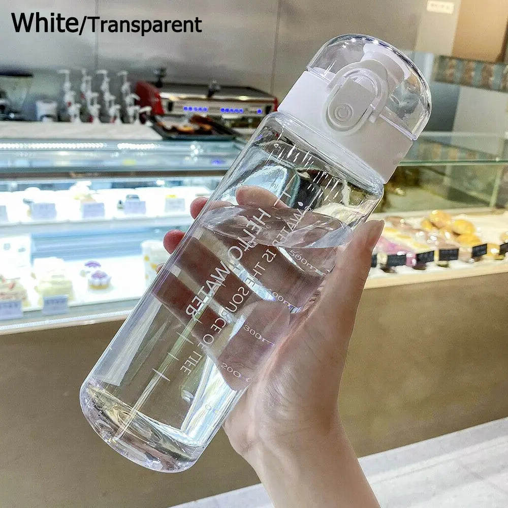 Gourde de sport 780 ml — Blanc et Transparent