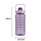 Gourde de sport en plastique sans BPA à paille