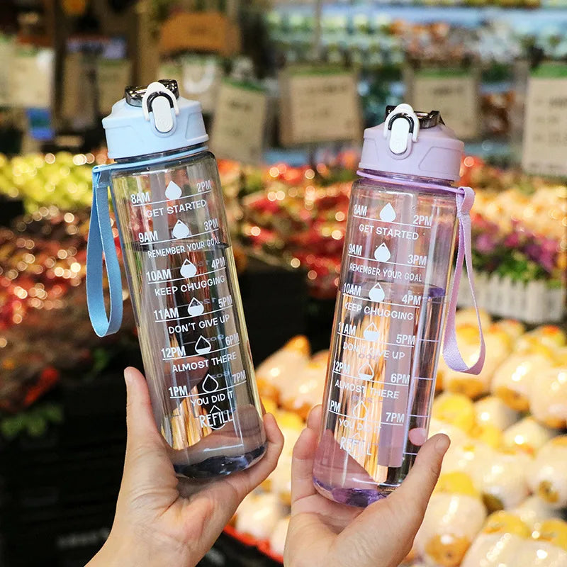Gourde de sport 800 ml à paille