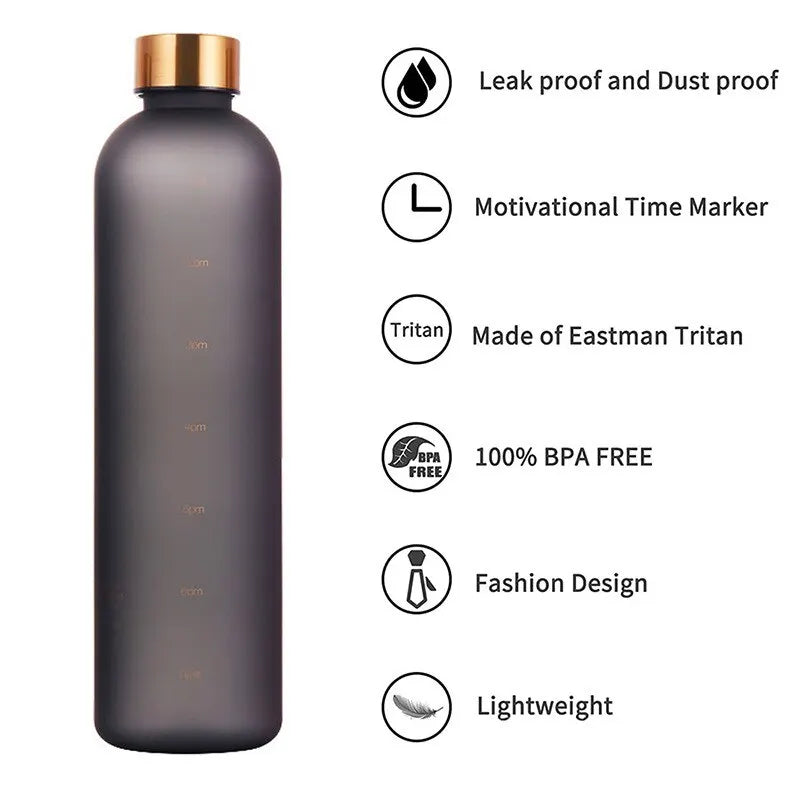 Gourde de sport en plastique sans BPA 950 ml à 1 L anti-fuite