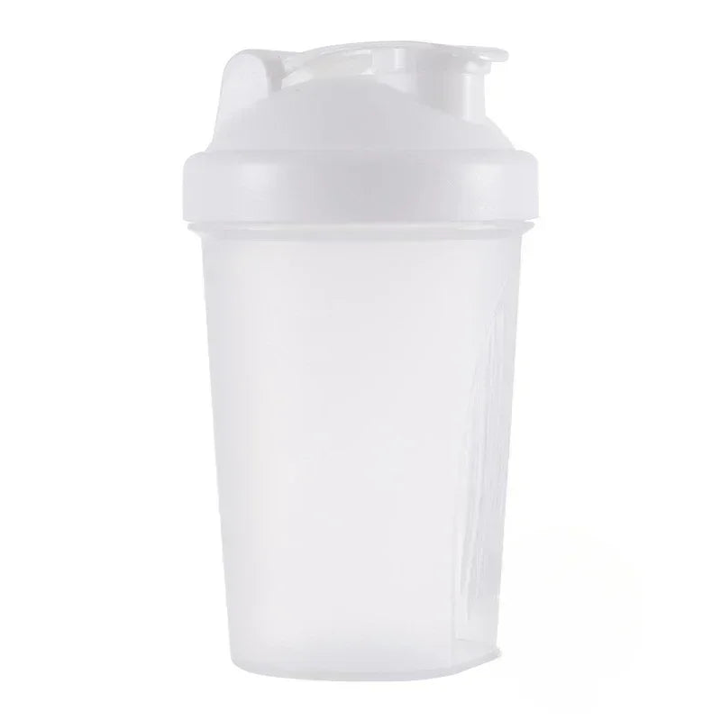 Gourde de sport en inox 400 ml à 600 ml shaker — Blanc