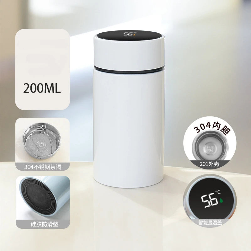 Gourde en inox 200 ml avec filtre — Blanc