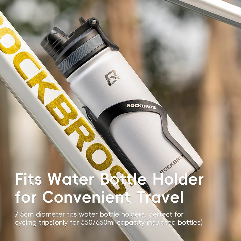 Gourde de vélo en verre 500 ml à 1,2 L isotherme