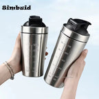 Gourde de sport en inox 500 ml à 750 ml shaker