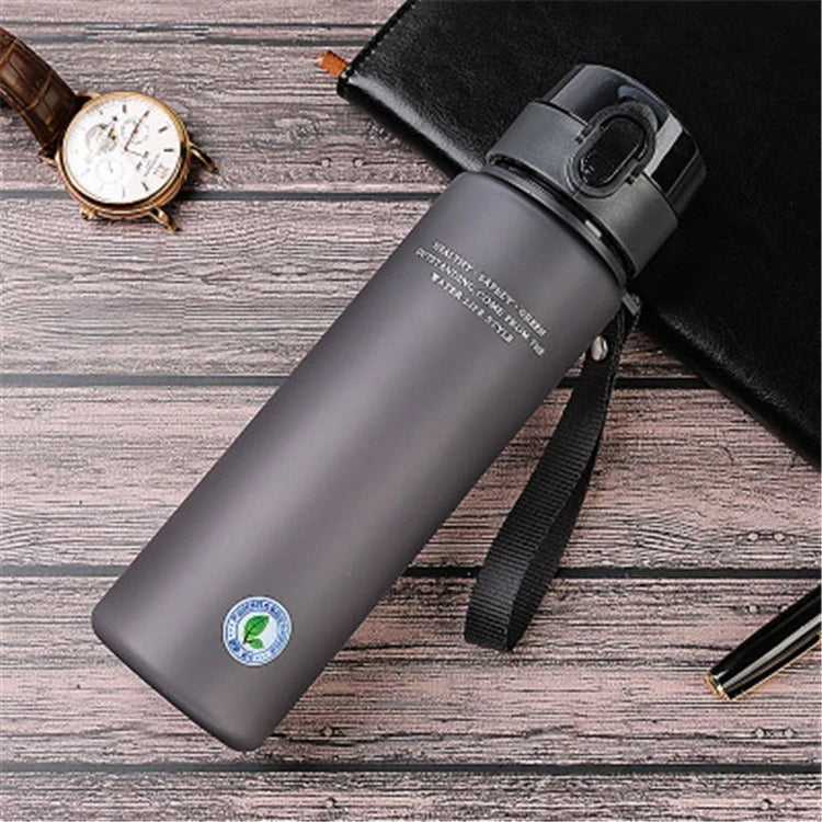 Gourde de sport en plastique sans BPA 400 ml à 560 ml — 400 ml Gris