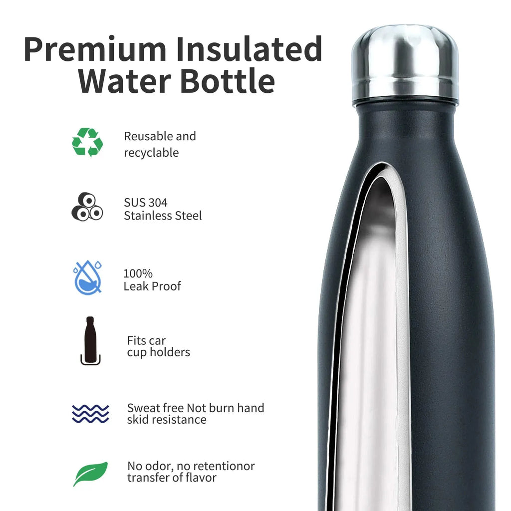 Gourde de sport en inox 500 ml isotherme — 18 coloris