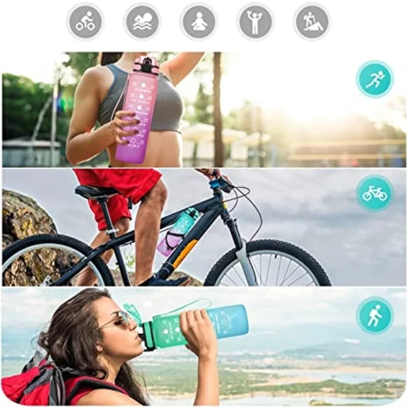 Gourde de sport en verre 600 ml à 1 L