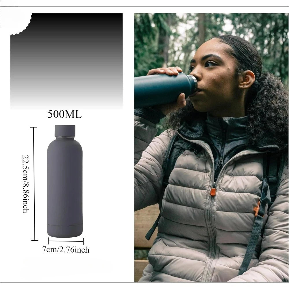 Gourde de sport en inox 500 ml à 750 ml isotherme