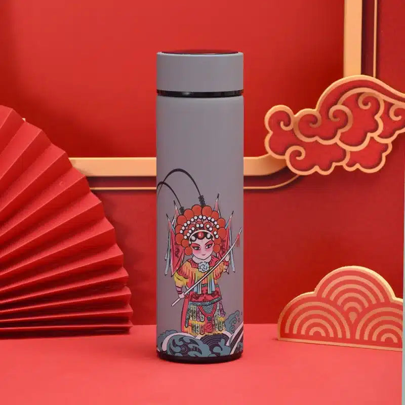 SenseiTherm : Gourde Thermos personnages style Manga avec Affichage de Température