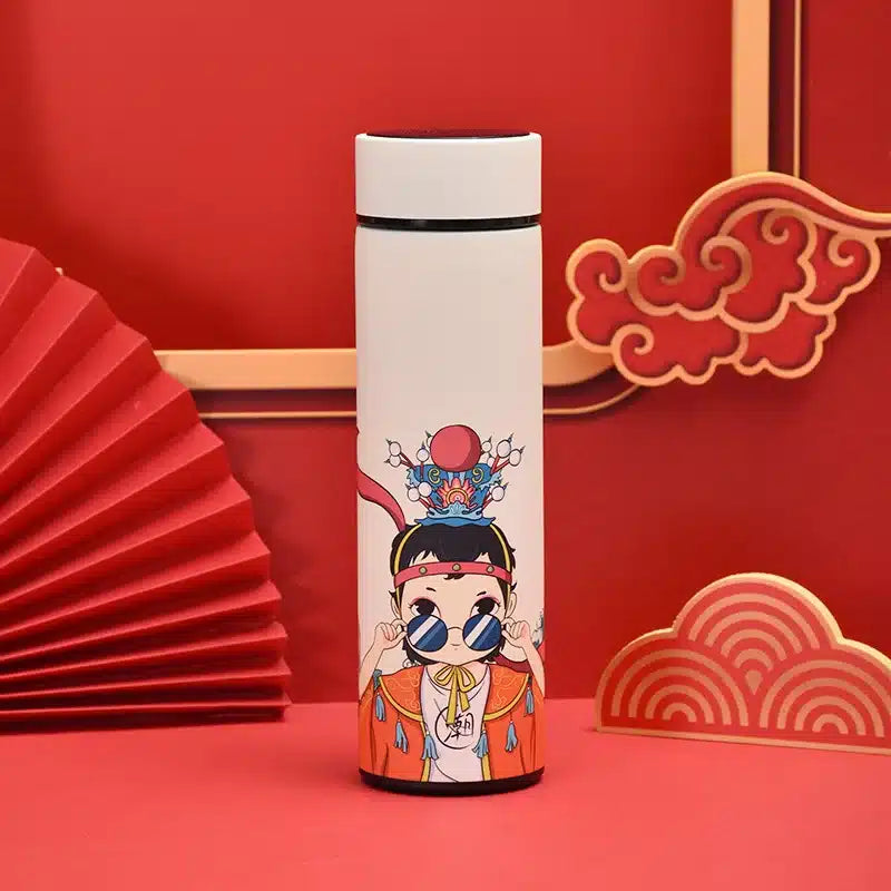 SenseiTherm : Gourde Thermos personnages style Manga avec Affichage de Température